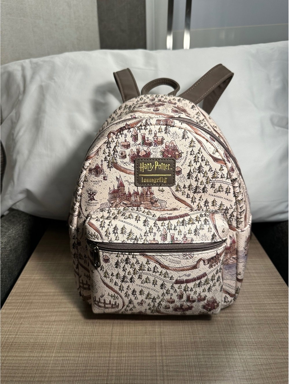 Loungefly Harry Potter Marauder’s Map Mini Backpack Discontinued Hogwarts Rare - Picture 2 of 8